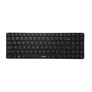 RAPOO Keyboard Nordisk Layout E9100M Multi-Mode Trådløs Sort