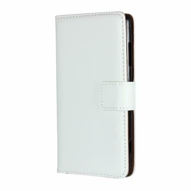 SKALO Samsung S20 FE Flip Cover m. Pung i Ægte Læder - Hvid