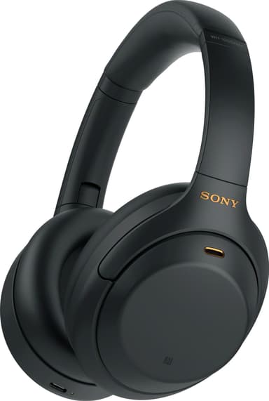 Sony trådløse around-ear høretelefoner WH-1000XM4 (sort)