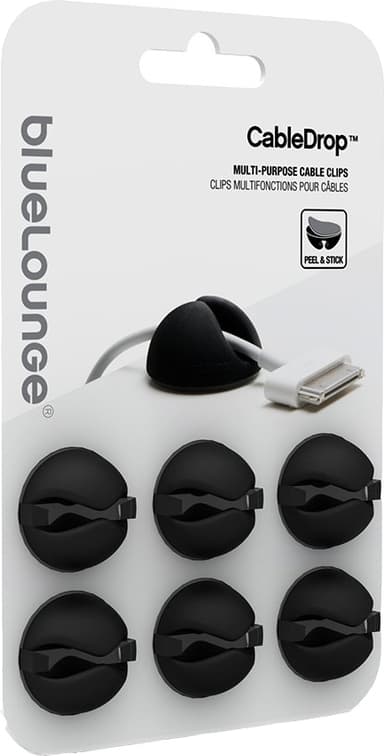 BlueLounge CableDrop kabelholdere CD-BL (sort)