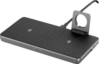 ALOGIC Ultra Power 3-i-1 trådløs opladerdock (space grey)