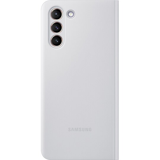 Samsung Galaxy S21 Clear View cover (lysegrå)