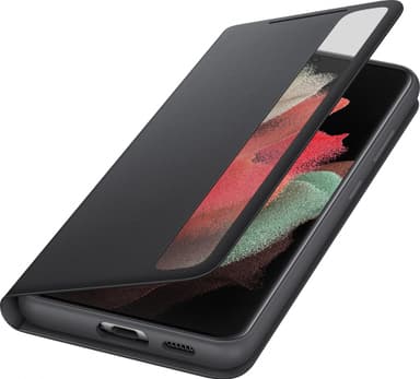 Samsung Galaxy S21 Ultra Clear View cover (sort)