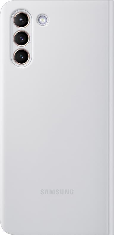 Samsung Galaxy S21 Plus Clear View cover (lysegrå)
