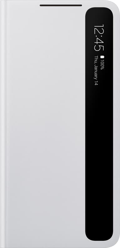 Samsung Galaxy S21 Plus Clear View cover (lysegrå)
