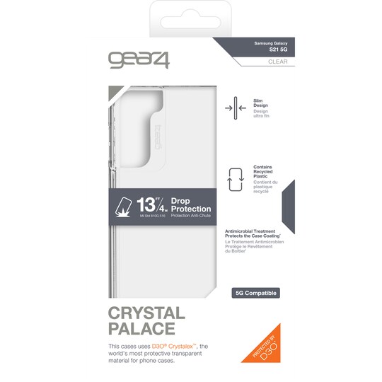 GEAR4 Crystal Palace Samsung Galaxy S21 etui (gennemsigtigt)