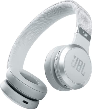 JBL LIVE 460NC trådløse on-ear høretelefoner (hvid)