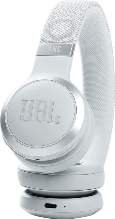 JBL LIVE 460NC trådløse on-ear høretelefoner (hvid)