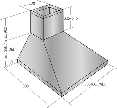 Ecotronic emhætte EPH601S2