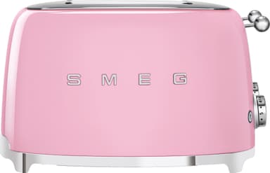 Smeg brødrister i 50er-stil TSF03PKEU (lyserød)