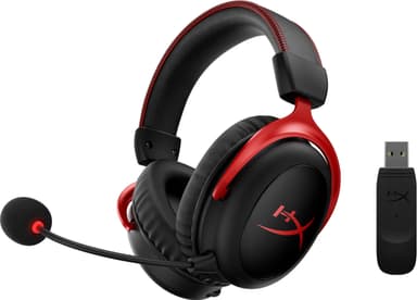 HyperX Cloud II Wireless gaming headset (sort/rød)