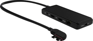 Unisynk 10 Port Dual Screen Hub adapter til Mac (sort)