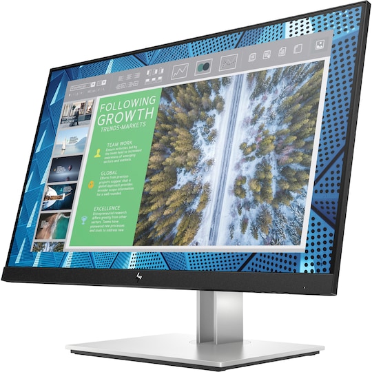 HP EliteDisplay E24q G4 23,8" skærm (sort))