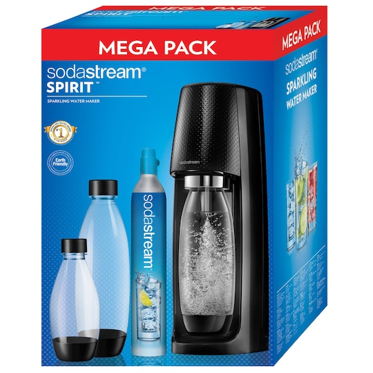 SodaStream Spirit sodavandsmaskine Megapack