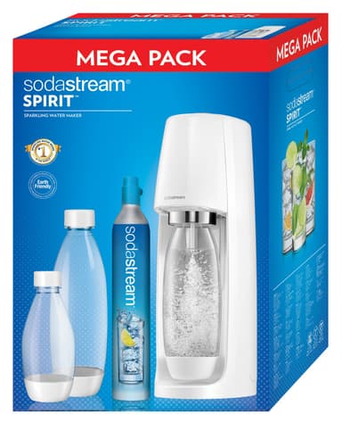 SodaStream Spirit sodavandsmaskine Megapack