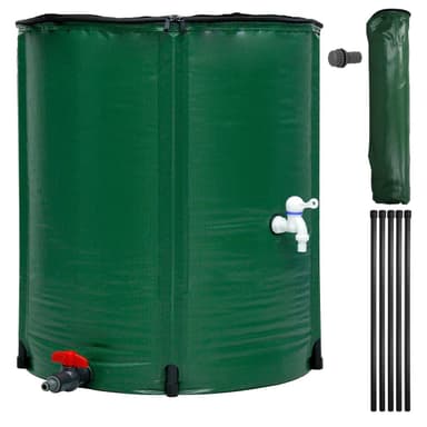 ECD Germany sammenklappelig regn tønde 200 L med vandhaner - Ø80 x 98 cm lavet