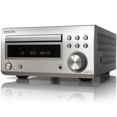 Denon RCD-M41DAB Minianlæg med DAB+ og Bluetooth, Sølv