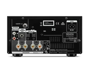 Denon RCD-M41DAB Minianlæg med DAB+ og Bluetooth, Sort