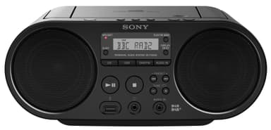 Sony ZS-PS55B CD Boombox med DAB+/FM radio (sort)
