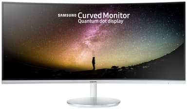 Samsung C34F791 buet 34" gaming PC-skærm - hvid/sølv