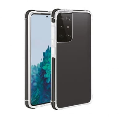 Samsung Galaxy S21 Ultra Cover Rock Solid Klar Sort