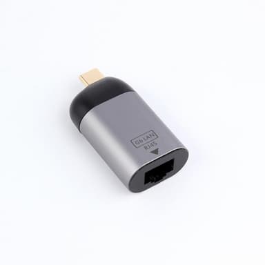 NÖRDIC USBC Giga Ethernet netværksadapter Space Grey aluminium