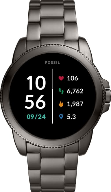 Fossil Gen 5E smartwatch 44mm rustfrit stål (smoke)