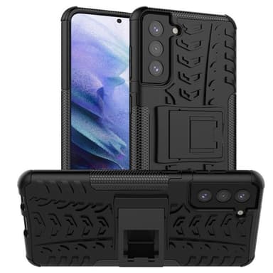 Stødbestandigt cover med stativ Samsung Galaxy S21  - sort