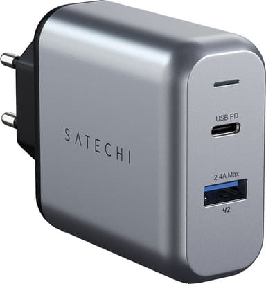 Satechi 30W dobbelt vægoplader 0879961008130