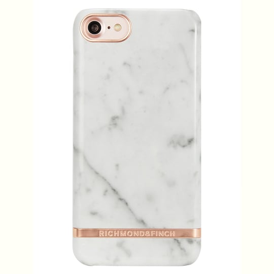 Richmond & Finch iPhone 6/6S/7/8 etui (hvid marmor)
