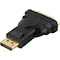 DELTACO DisplayPort til DVI-D Single Link adapter, 20-pin han til 24+5