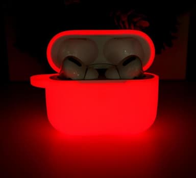 Lysende silikone etui til AirPods Pro - Orange