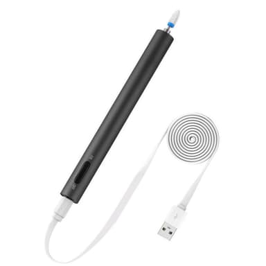 Elektrisk neglelakpen / neglefil med LED - sort