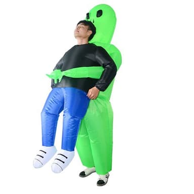Oppustelig Alien Maskeradedragt
