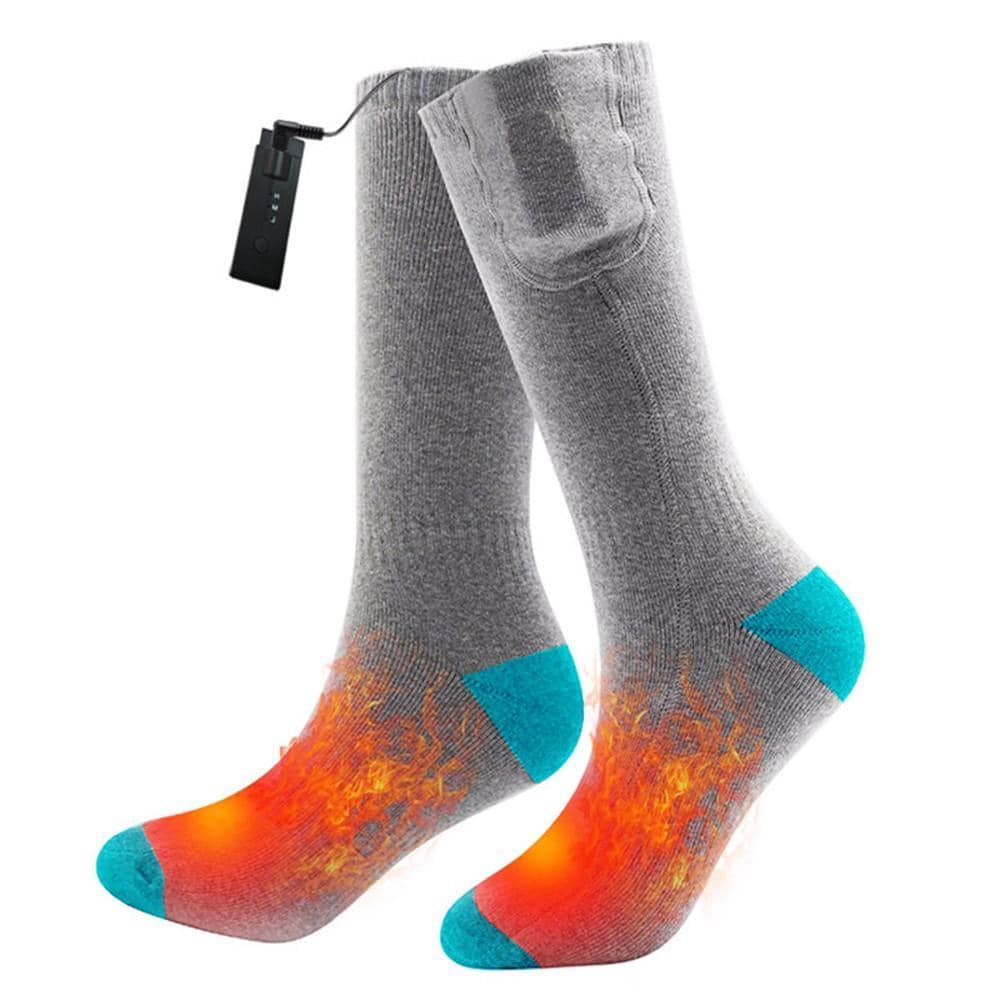 Opvarmede sokker/Batteriopvarmede sokker Grå/blå |