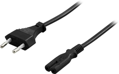 DELTACO jordet enhedskabel, lige CEE 7/16 - lige IEC C7, 10m