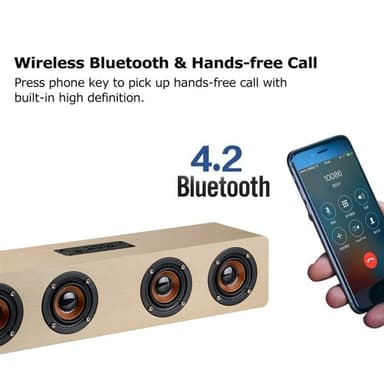 Højttaler med Bluetooth 4.2 och 3,5 mm udtag