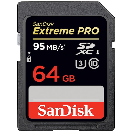 SanDisk Extreme Pro SDXC-kort 64 GB