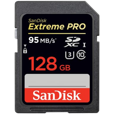 SanDisk Extreme Pro SDXC-kort 128 GB