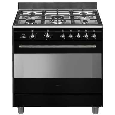 Smeg Classic gaskomfur SCB91MFN9 - sort