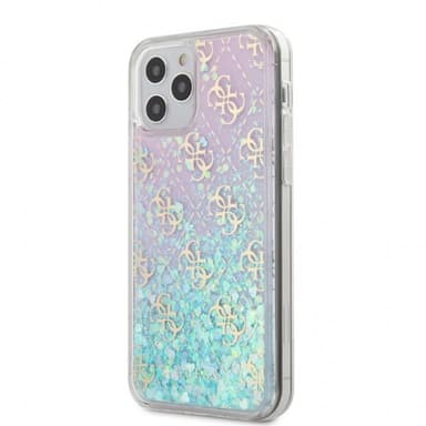 Guess iPhone 12 Pro Max Cover Liquid Glitter Iridescent