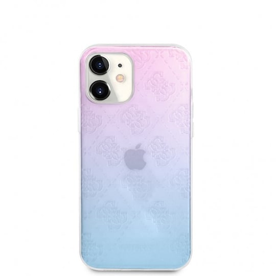 Guess iPhone 12 Mini Cover 3D Raised Blå