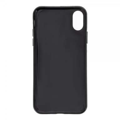 Karl Lagerfeld iPhone X/Xs Cover Hård Plastikik Karl och Choupette Sort