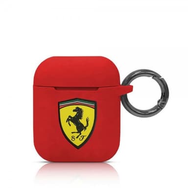 Ferrari AirPods (1/2) Cover med Logo Rød