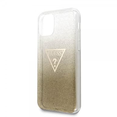 Guess iPhone 11 Cover Solid Glitter Cover Guld