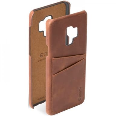 Krusell Sunne Kortholder Cover till Samsung Galaxy S9 Vintage Cognac