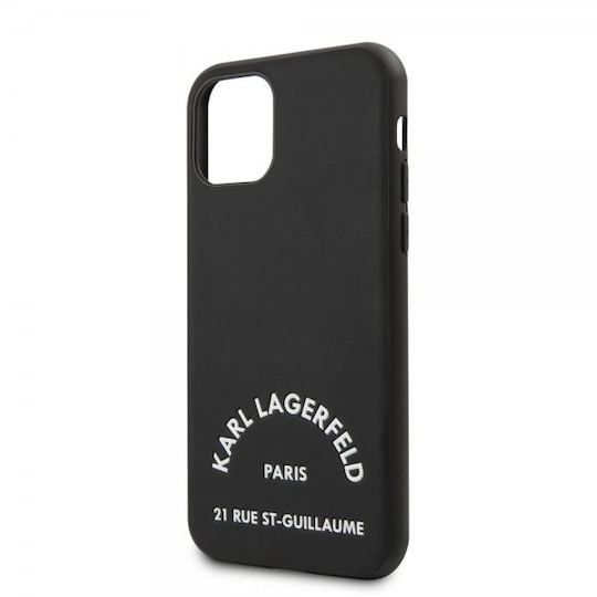 Karl Lagerfeld iPhone 11 Cover Rue St Guillaume Cover Sort