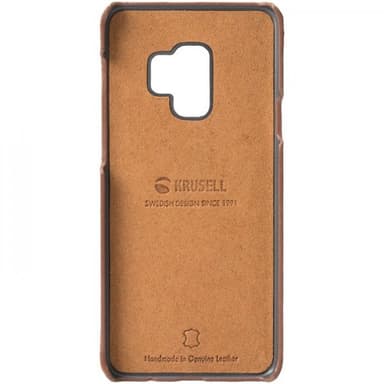 Krusell Sunne Kortholder Cover till Samsung Galaxy S9 Vintage Cognac