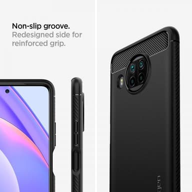 Spigen Xiaomi Mi 10T Lite Cover Rugged Armor Mate Black