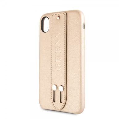Guess iPhone Xr Cover Saffiano Strap Case Beige